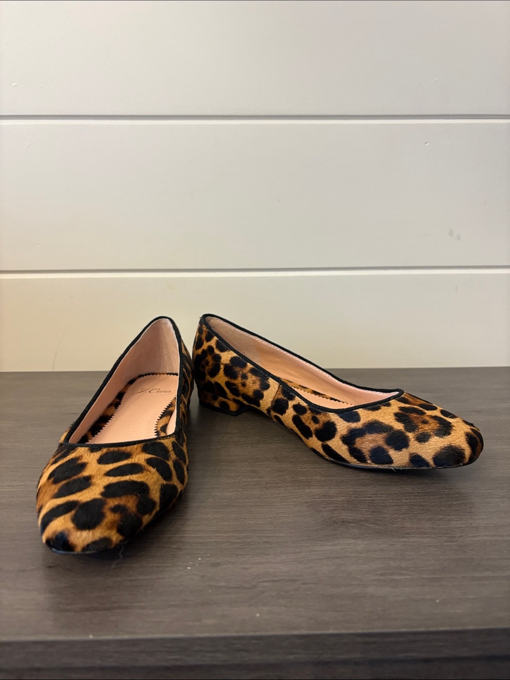 J. Crew Leopard Print Ballet Flats - Brown and Black